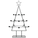 Kerstdecoratie kerstboom 105 cm metaal zwart - AllerleiShop