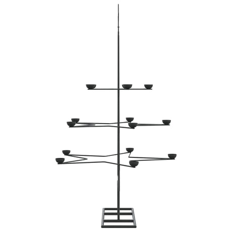 Kerstdecoratie kerstboom 105 cm metaal zwart - AllerleiShop