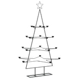 Kerstdecoratie kerstboom 140 cm metaal zwart - AllerleiShop