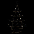 Kerstdecoratie kerstboom 140 cm metaal zwart - AllerleiShop