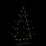 Kerstdecoratie kerstboom 140 cm metaal zwart - AllerleiShop