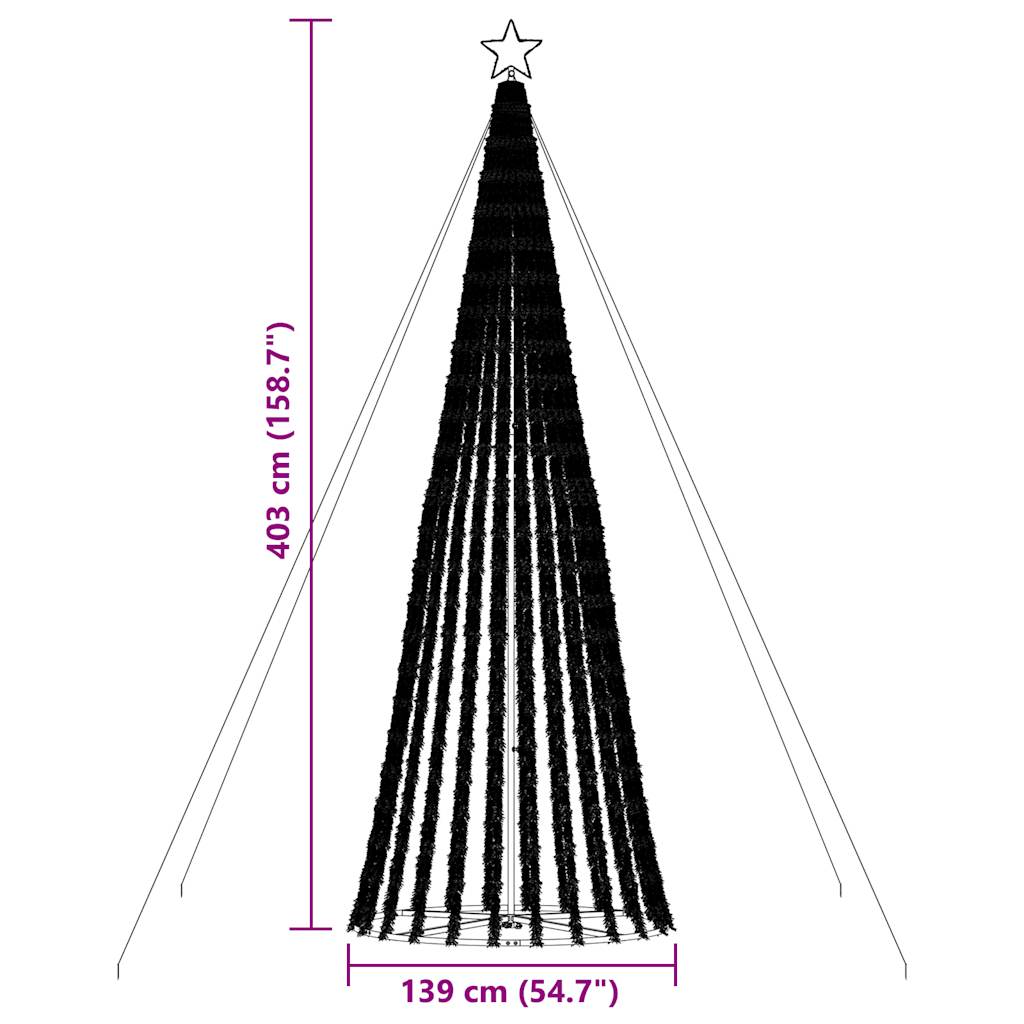 Lichtkegel 1028 warmwitte LED's 403 cm - AllerleiShop