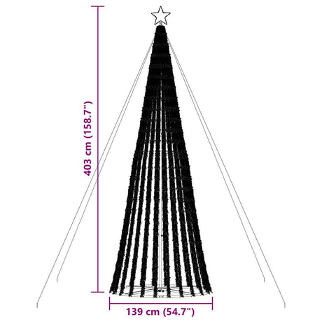 Lichtkegel 1028 warmwitte LED's 403 cm - AllerleiShop