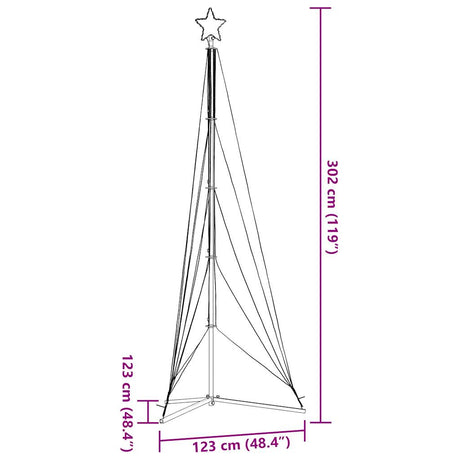 Kerstboomverlichting 525 warmwitte LED's 302 cm - AllerleiShop