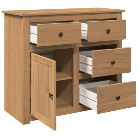 Dressoir met lades Panama 93x40x80 cm massief grenenhout - AllerleiShop