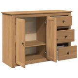 Dressoir met lades Panama 112x40x80 cm massief grenenhout - AllerleiShop