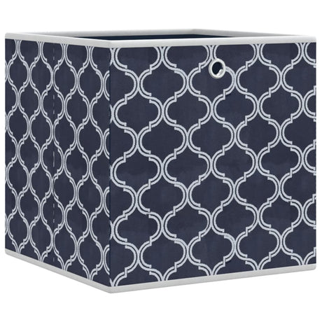 Opbergboxen 4 st inklapbaar 32x32x32 cm ongeweven stof blauw - AllerleiShop