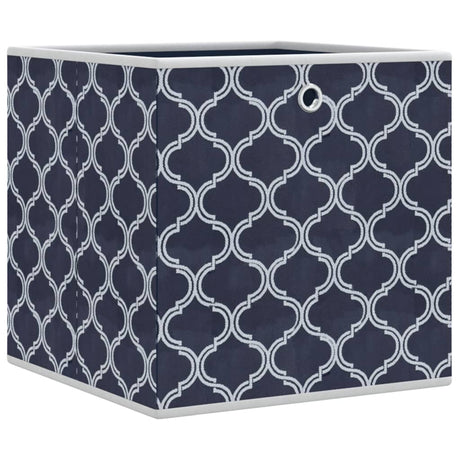 Opbergboxen 10 st inklapbaar 32x32x32 cm ongeweven stof blauw - AllerleiShop