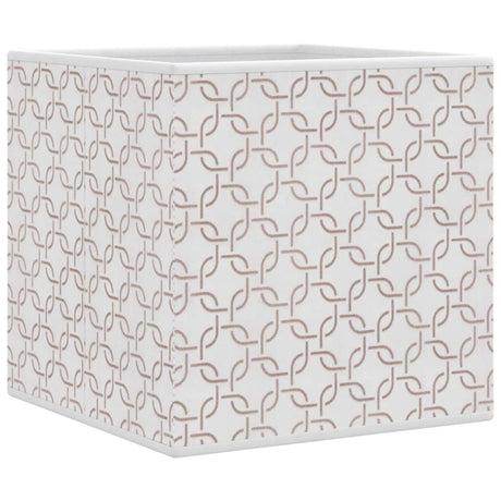 Opbergboxen 4 st inklapbaar 32x32x32 cm ongeweven stof crème - AllerleiShop