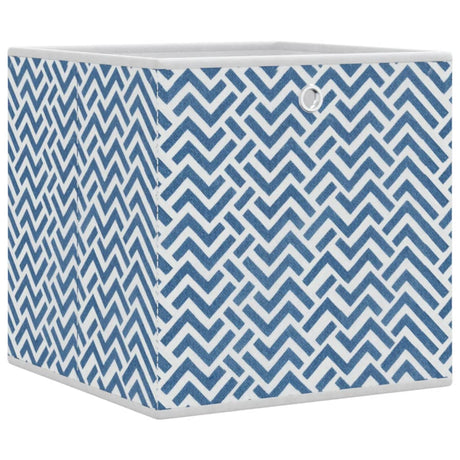 Opbergboxen 4 st inklapbaar 32x32x32 cm ongeweven stof blauw - AllerleiShop