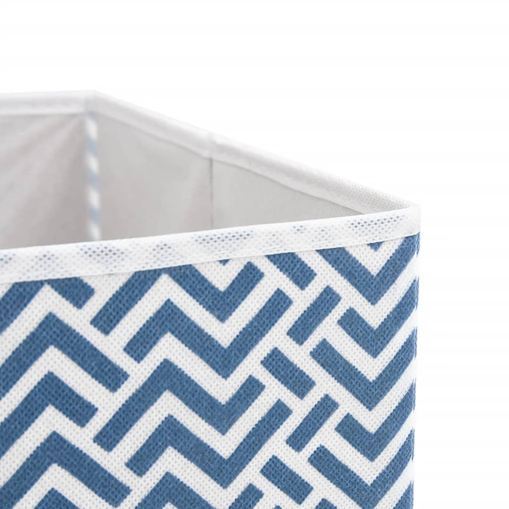 Opbergboxen 4 st inklapbaar 32x32x32 cm ongeweven stof blauw - AllerleiShop