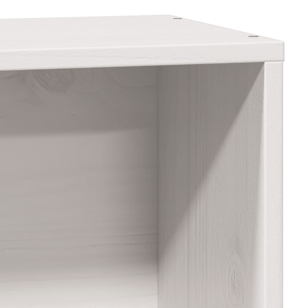 Bedframe zonder matras massief grenenhout wit 140x200 cm