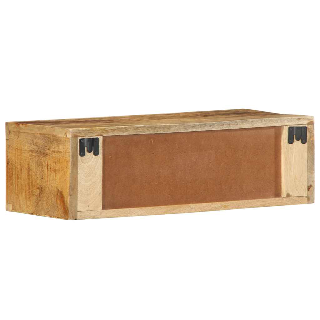 Tv-meubel wandmontage 60x30x19 cm massief ruw mangohout - AllerleiShop