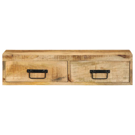 Tv-meubel wandmontage 80x30x19 cm massief ruw mangohout - AllerleiShop