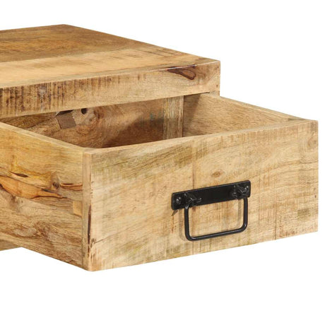 Tv-meubel wandmontage 80x30x19 cm massief ruw mangohout - AllerleiShop