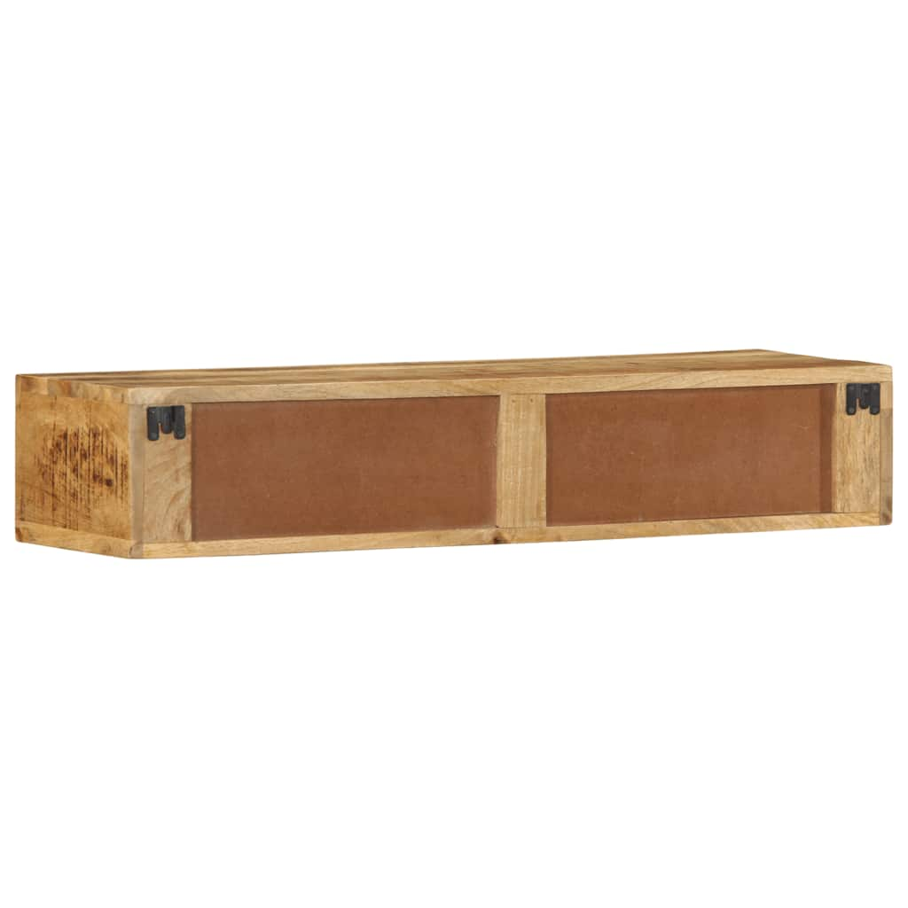 Tv-meubel wandmontage 100x30x19 cm massief ruw mangohout - AllerleiShop