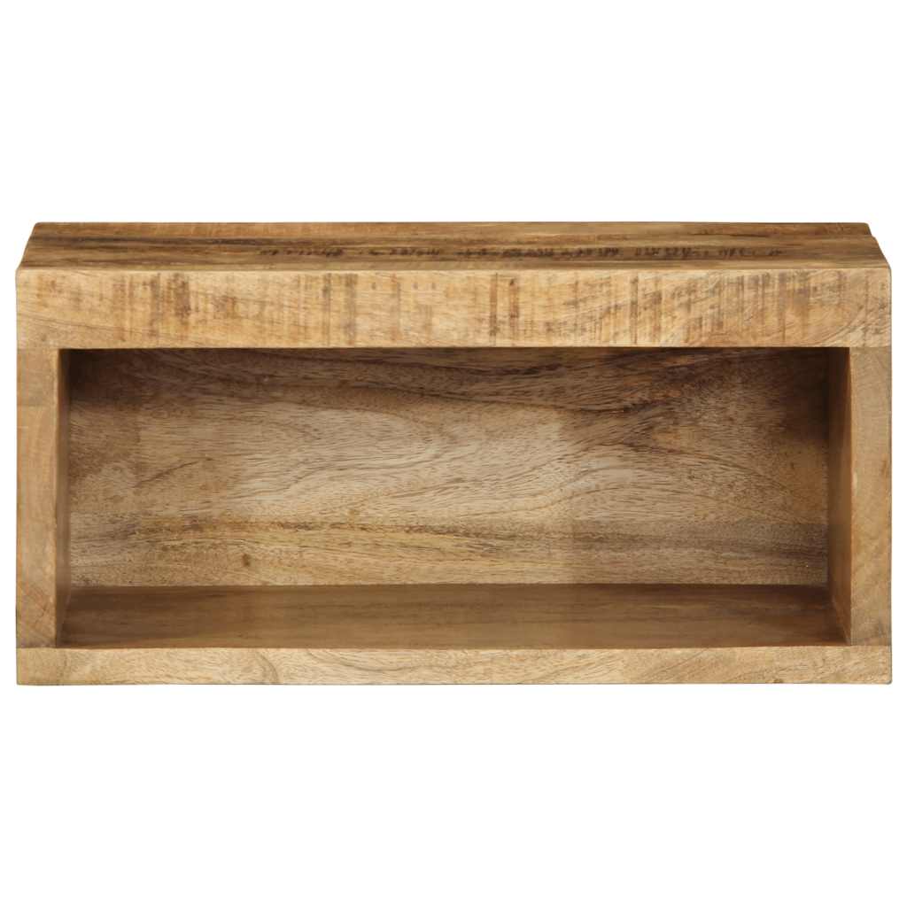 Tv-meubel wandmontage 40x30x19 cm massief ruw mangohout - AllerleiShop