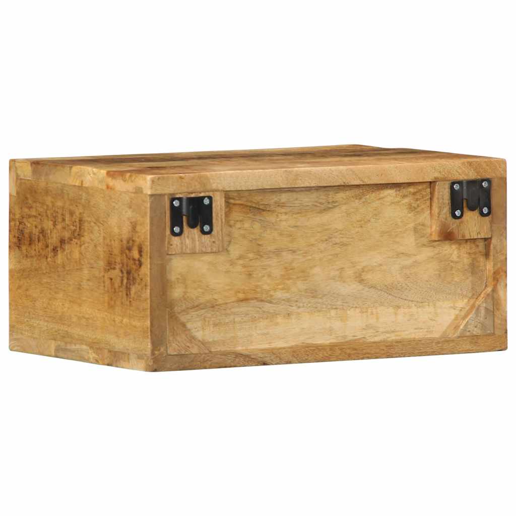 Tv-meubel wandmontage 40x30x19 cm massief ruw mangohout - AllerleiShop