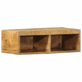 Tv-meubel wandmontage 60x30x19 cm massief ruw mangohout - AllerleiShop