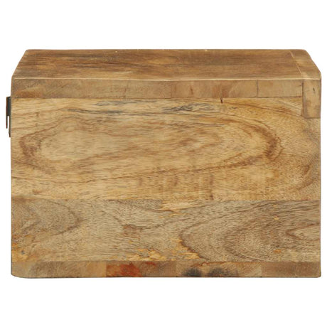 Tv-meubel wandmontage 60x30x19 cm massief ruw mangohout - AllerleiShop