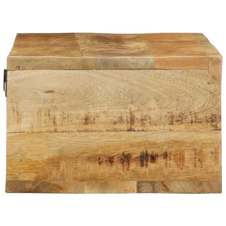 Tv-meubel wandmontage 80x30x19 cm massief ruw mangohout - AllerleiShop