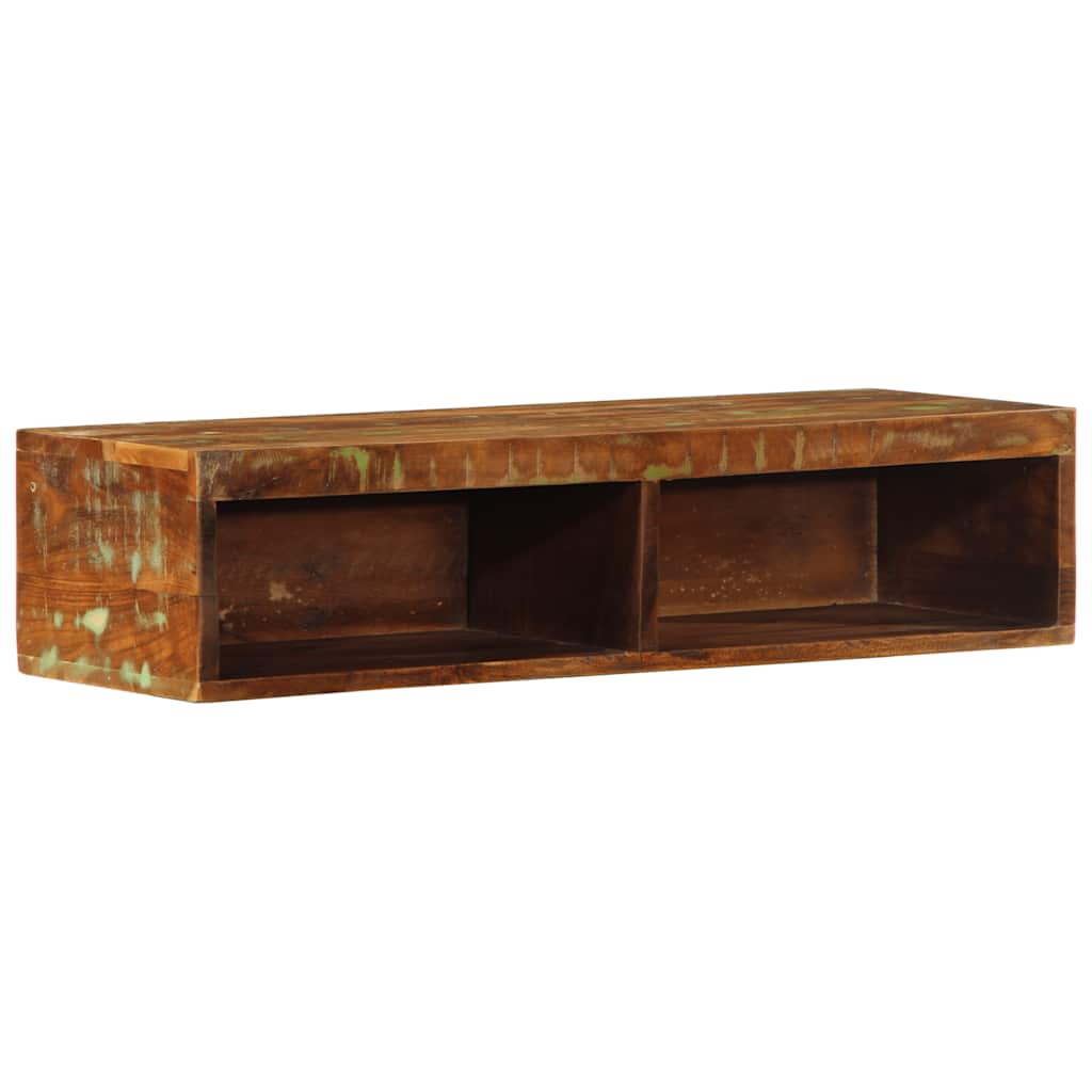 Tv-meubel wandmontage 80x30x19 cm massief gerecycled hout - AllerleiShop