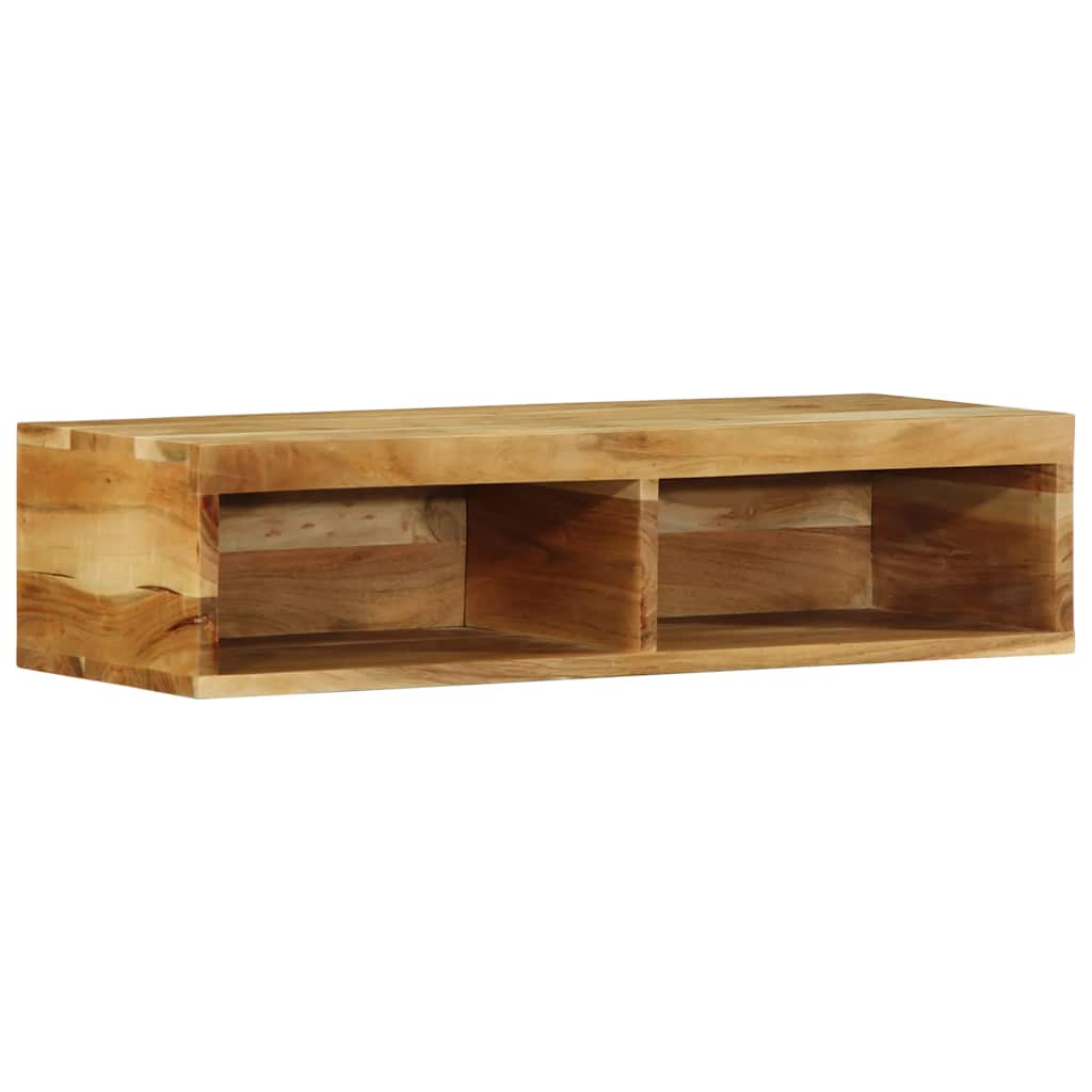 Tv-meubel wandmontage 80x30x19 cm massief acaciahout - AllerleiShop