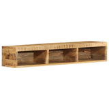 Tv-meubel wandmontage 100x30x19 cm massief ruw mangohout - AllerleiShop