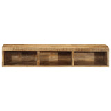 Tv-meubel wandmontage 100x30x19 cm massief ruw mangohout - AllerleiShop