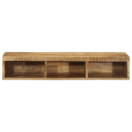 Tv-meubel wandmontage 100x30x19 cm massief ruw mangohout - AllerleiShop