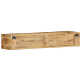 Tv-meubel wandmontage 100x30x19 cm massief ruw mangohout - AllerleiShop