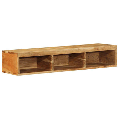 Tv-meubel wandmontage 100x30x19 cm massief acaciahout - AllerleiShop