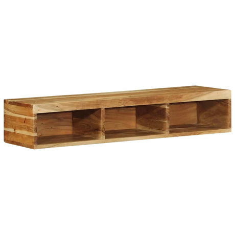 Tv-meubel wandmontage 100x30x19 cm massief acaciahout - AllerleiShop