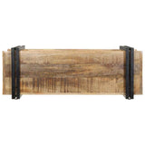 Wandschap 90x33x45 cm massief ruw mangohout