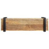 Wandschap 110x33x45 cm massief ruw mangohout