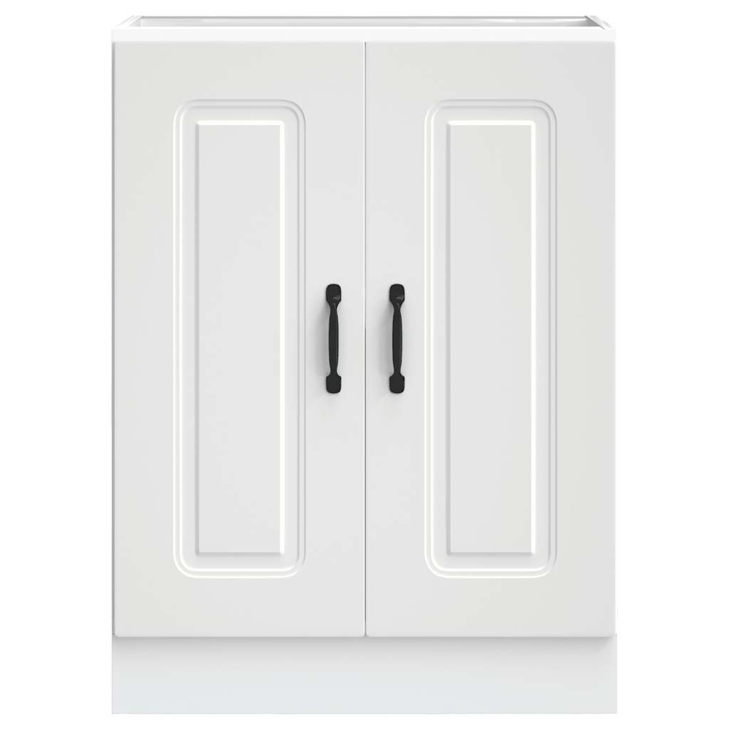 Spoelbakonderkast Kalmar 60x46x81,5 cm bewerkt hout wit - AllerleiShop