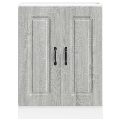 Spoelbakonderkast Kalmar 60x46x81,5cm bewerkt hout grijs sonoma - AllerleiShop