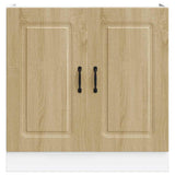 Spoelbakonderkast Kalmar 80x46x81,5cm bewerkt hout sonoma eiken - AllerleiShop