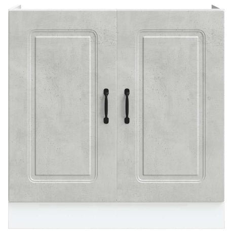 Spoelbakonderkast Kalmar 80x46x81,5 cm bewerkt hout betongrijs - AllerleiShop