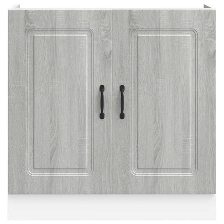 Spoelbakonderkast Kalmar 80x46x81,5cm bewerkt hout grijs sonoma - AllerleiShop