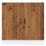 Spoelbakonderkast Porto 80x46x81,5 cm bewerkt hout oud hout - AllerleiShop