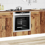 Ovenkast "Porto" bewerkt hout oud houtkleurig - AllerleiShop