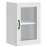 Keukenwandkast met glazen deur Porto wit - AllerleiShop