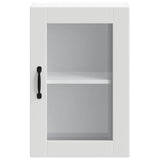 Keukenwandkast met glazen deur Porto wit - AllerleiShop