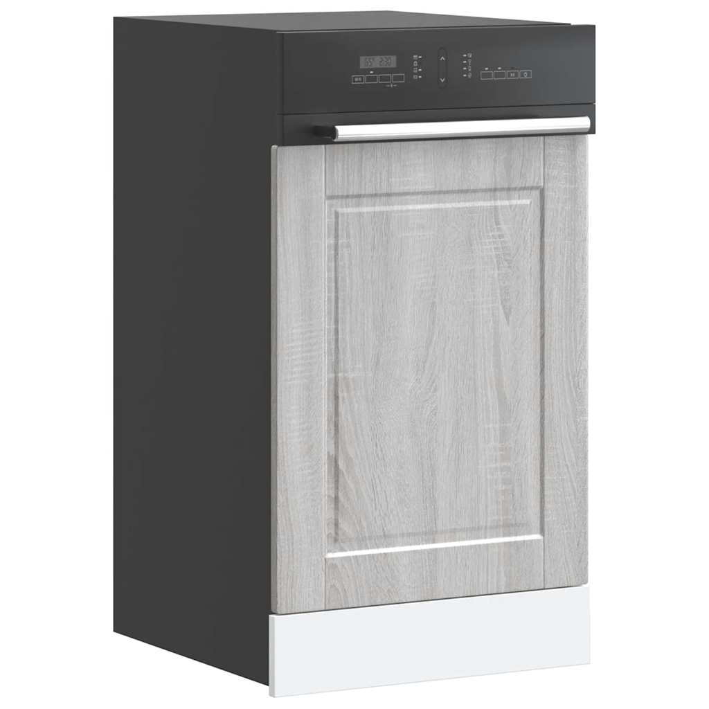 Vaatwaspaneel Porto 45x1,5x67cm bewerkt hout grijs sonoma eiken - AllerleiShop