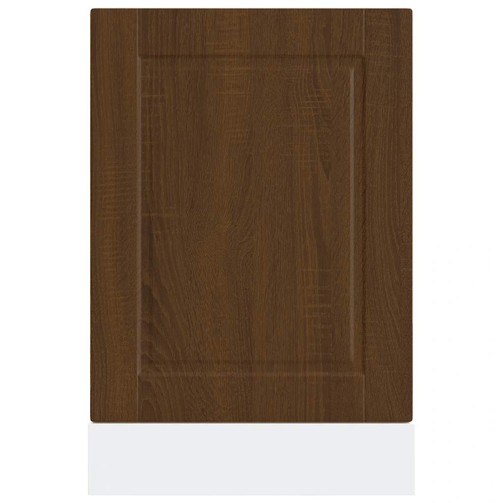 Vaatwaspaneel Porto 45x1,5x67 cm bewerkt hout bruin eikenkleur - AllerleiShop