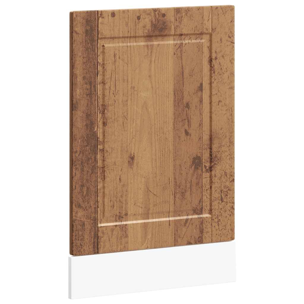 Vaatwaspaneel Porto 45x1,5x67 cm bewerkt hout oud houtkleurig - AllerleiShop