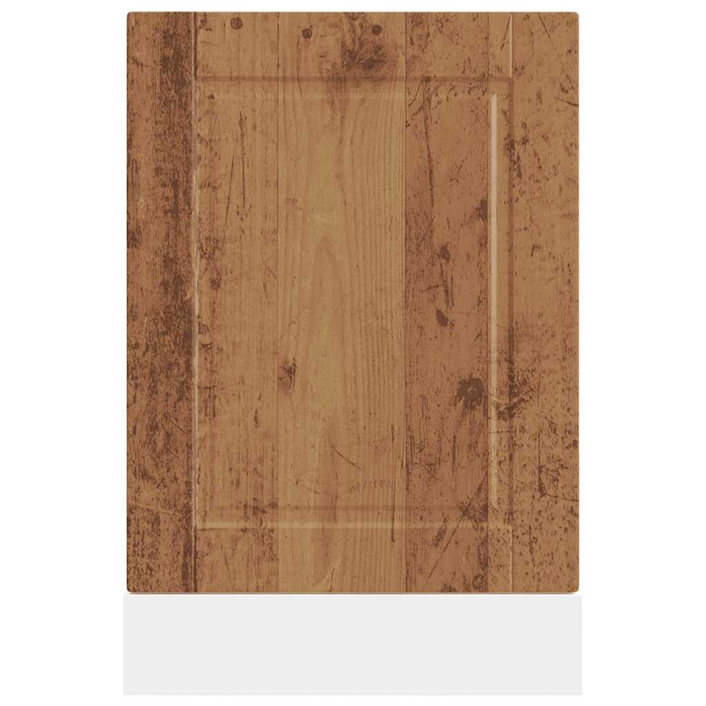 Vaatwaspaneel Porto 45x1,5x67 cm bewerkt hout oud houtkleurig - AllerleiShop