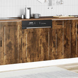 Vaatwaspaneel Porto 60x1,5x67 cm bewerkt hout gerookt eiken - AllerleiShop