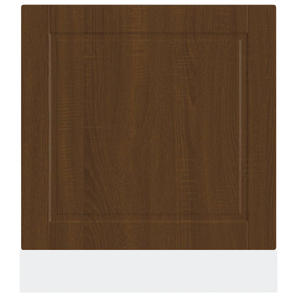 Vaatwaspaneel Porto 60x1,5x67 cm bewerkt hout bruin eikenkleur - AllerleiShop